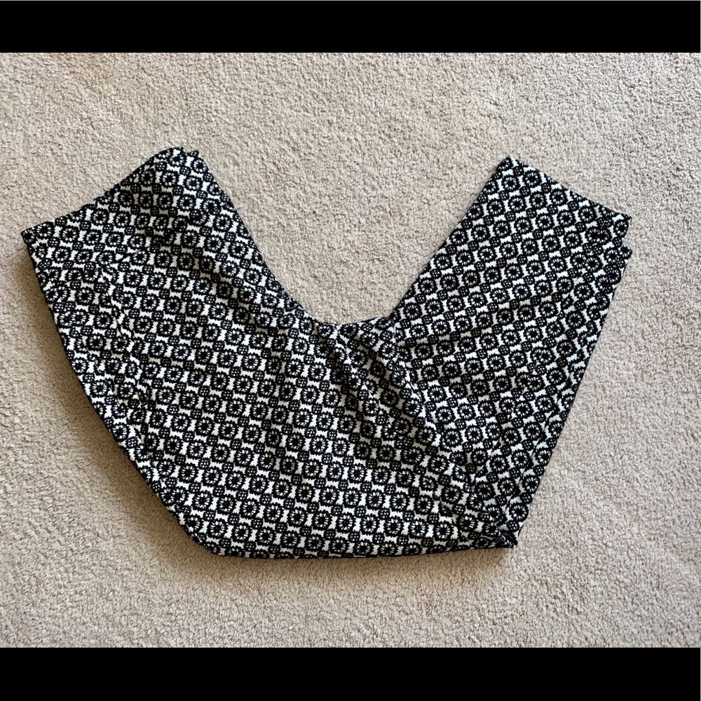 Lane Bryant Black and White Patterned Pants